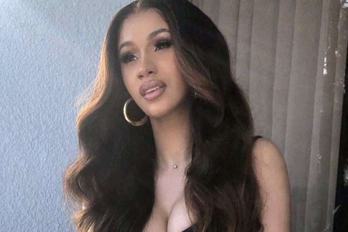 Cardi B Showcases Her Beach Body In Violet, White Fox Pasadena Two Piece Bathing Suit
