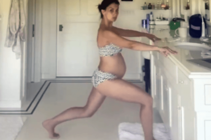Hilaria Baldwin Shows Off Her 7-Month Baby Bump As She Continues To Demonstrate Her At-Home Pregnancy Workouts