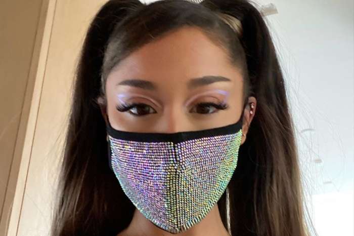 Ariana Grande Shows Off Her Figure In Skin-Tight Yoga Pants — Wears A Holographic Face Mask