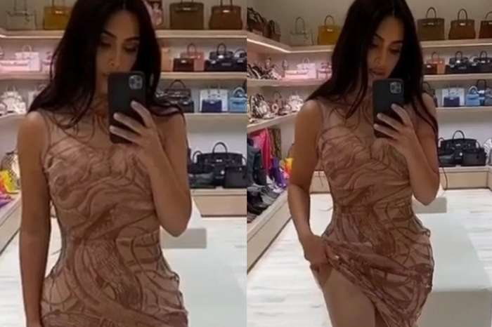 Kim Kardashian Is Gorgeous In Tulle Dress With Skims