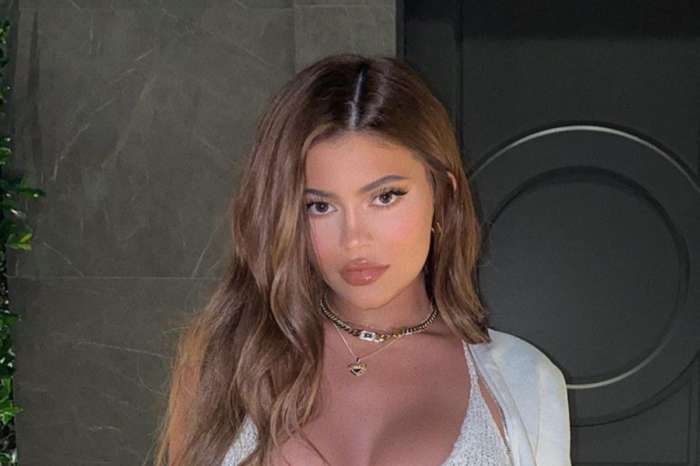 Kylie Jenner Puts Her Curves On Full Display In White, Knit Bra