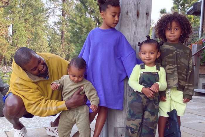 Kim Kardashin Shares Family Photo With Kanye West And Their Four Children North, Saint, Chicago, And Psalm West