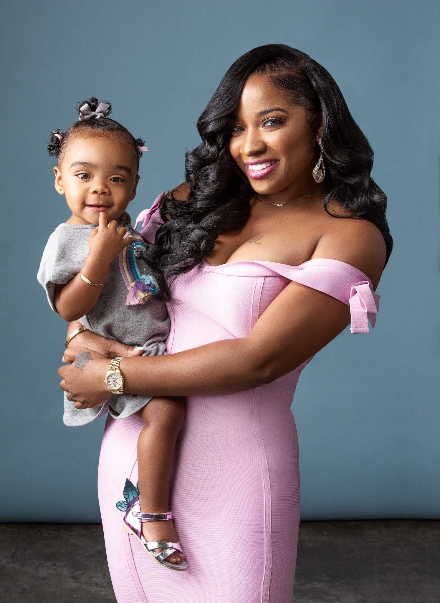 Toya Johnson And Her Daughter, Reign Rushing Are Twinning In Fashion Nova And Nova Kids - See The Photo