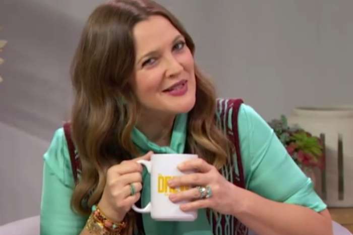 Drew Barrymore Wore A Victoria Beckham Blouse With A Dries Van Noten Vest For A Fabulous Pairing