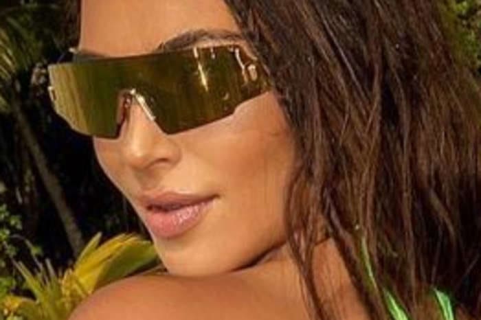 Kim Kardashian Puts Her Enviable Figure On Full Display In Rielli Two-Piece Bathing Suit While In Tahiti