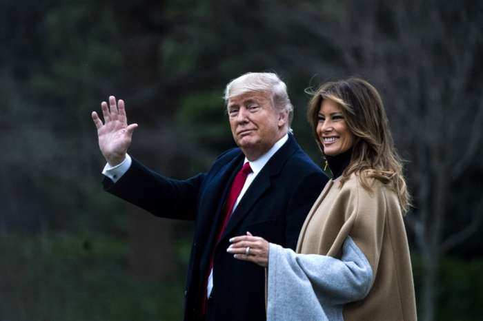 Melania Trump's Big Toothy Smile During Public Appearance Fuels Wild Theory That Donald Trump Was Using A FLOTUS Body Double - '#FakeMelania!'