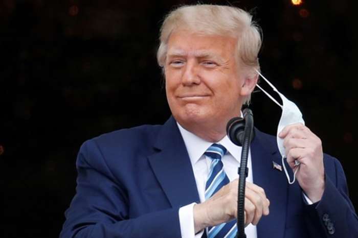 President Donald Trump Claims All Is Well After COVID-19 Positive Test, But Band-Aids On The Back Of His Hand Say Something Different