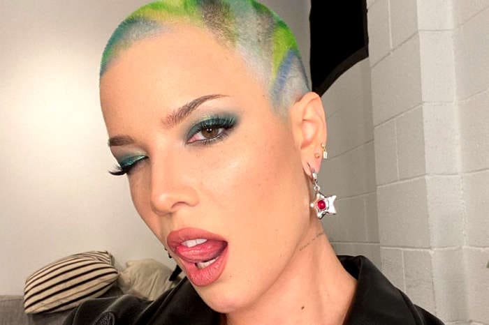 Halsey Puts On A Busty Display In Savage X Fenty As She Shows Off Her Bra With Long Hair After Her Recent Buzz Cut