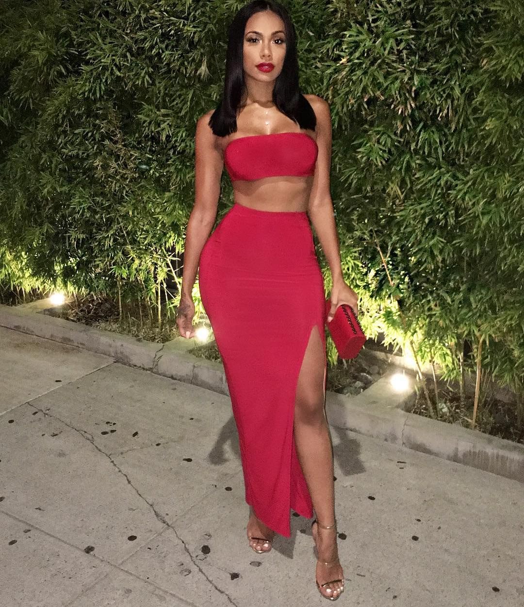 Erica Mena Shares A Jaw-Dropping Look On Her Social Media Account For Christmas