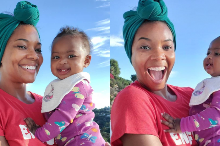 Gabrielle Union Is Twining With Kaavia James On The Beach - See Their Matching Swimsuits!
