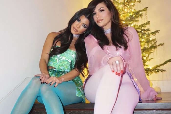 Kourtney Kardashian Wears Vintage Dolce And Gabbana For Romy And Michelle Christmas