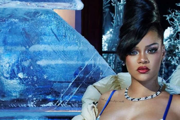 Rihanna Dazzles In Velvet Savage X Fenty Bra And Panties With Latex Stockings — See The Look