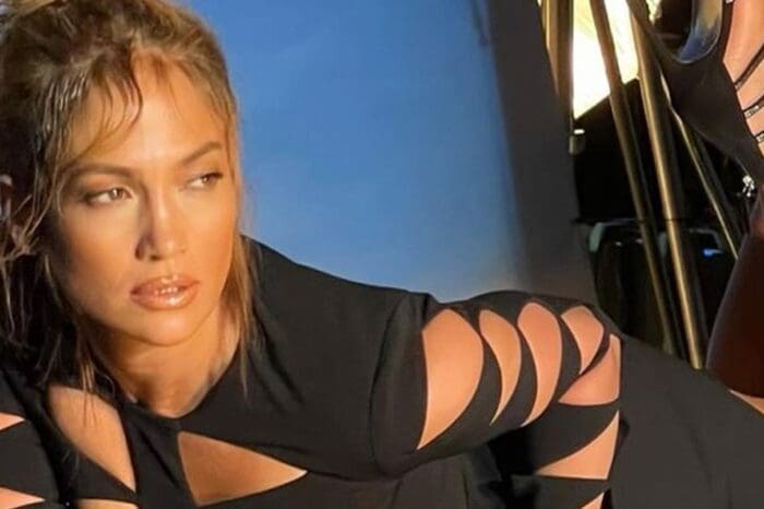 Jennifer Lopez Flaunts Her Curves In Cut-Out Mini Dress