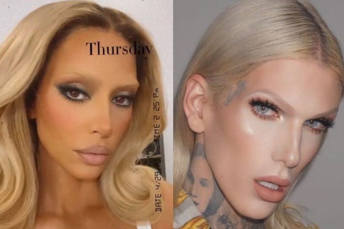 Kim Kardashian Compared To Jeffree Star After Failed Bleached Blonde Eyebrows