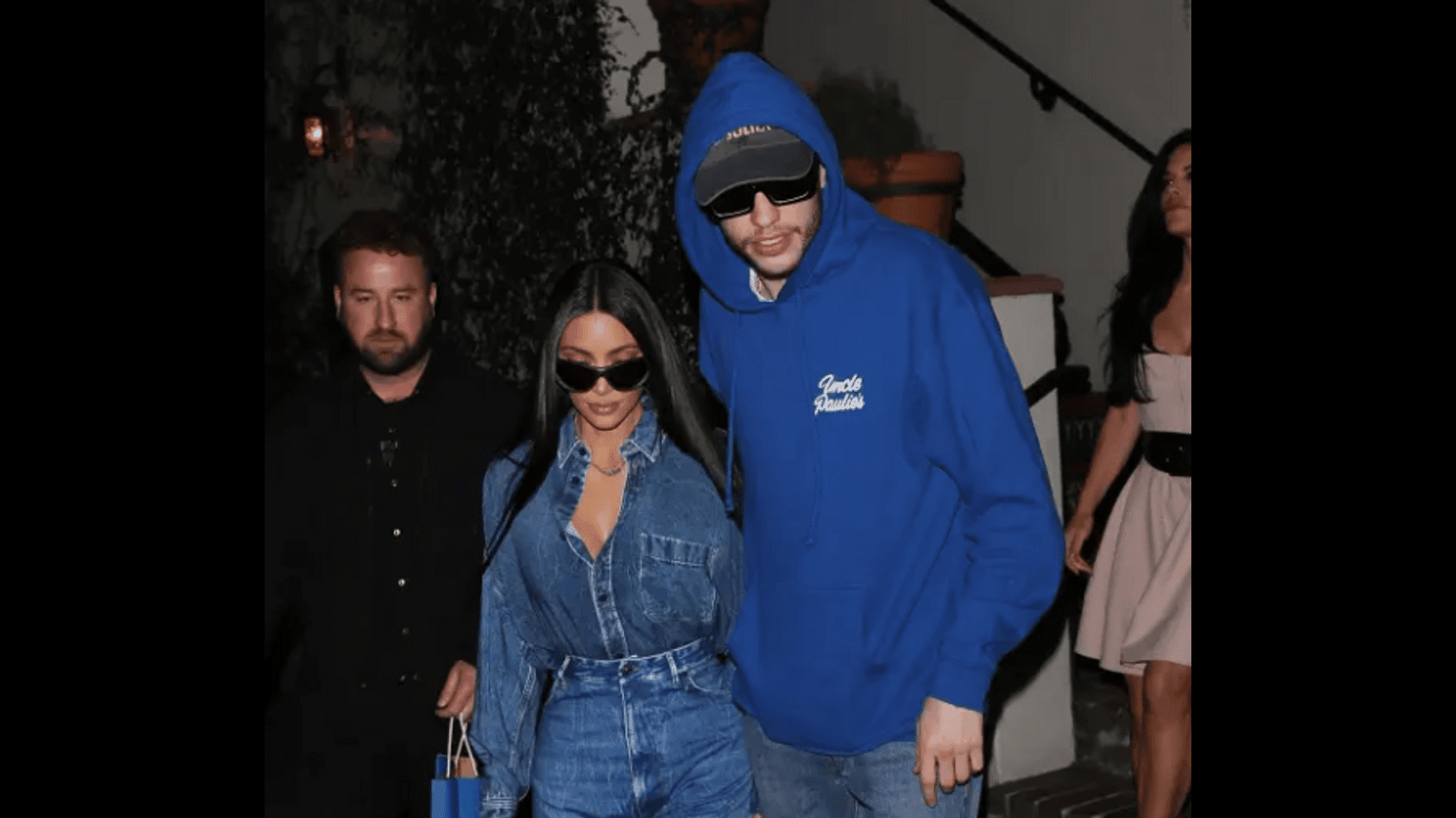 Who did Kim Kardashian and Pete Davidson double date with?