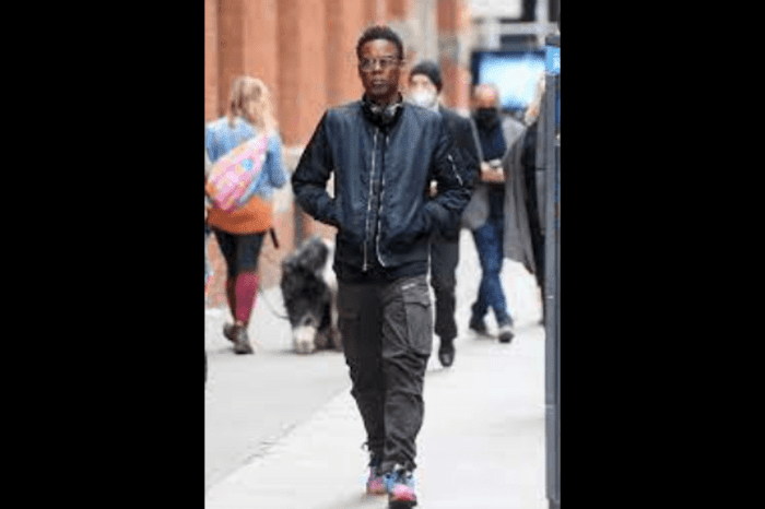 Chris Rock looks serious in New York in a rare photo after the Oscar slap