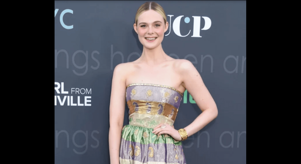 ”shining-elle-fanning-in-a-vintage-dress-at-the-premiere-in-los-angeles”