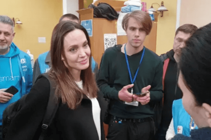 Angelina Jolie arrived in Lviv actress spotted in a coffee shop