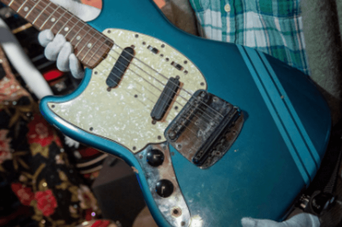 Kurt Cobain's guitar from the 'Smells Like Teen Spirit video sells for $4.5 million