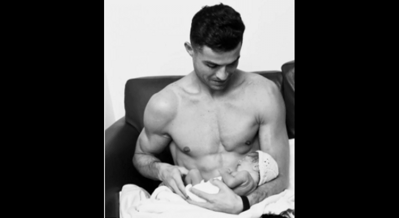 Cristiano Ronaldo shared a photo of his newborn daughter