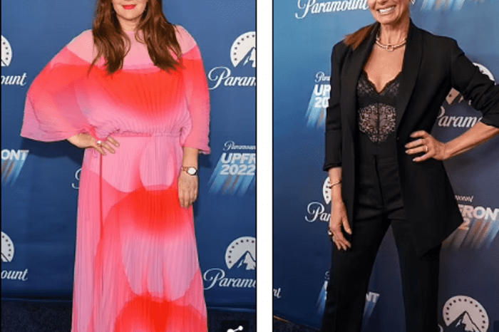 Drew Barrymore in the perfect summer party dress at the 2022 Paramount premiere