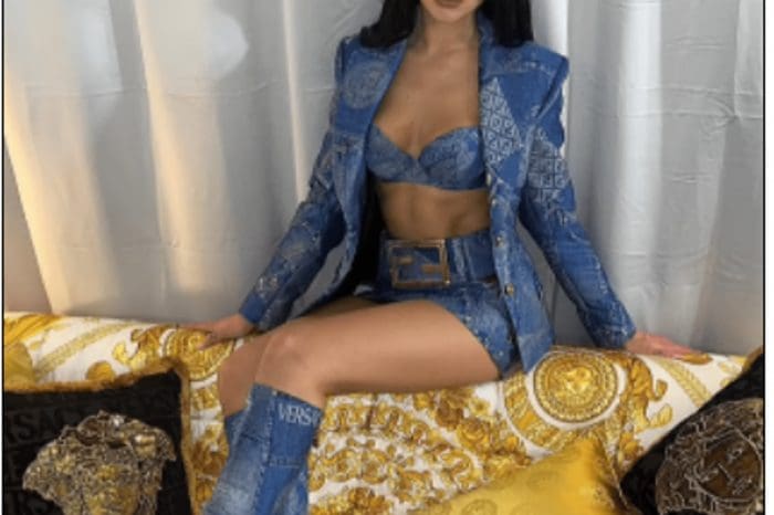 Dua Lipa surprised fans with a bold denim look from Fendace