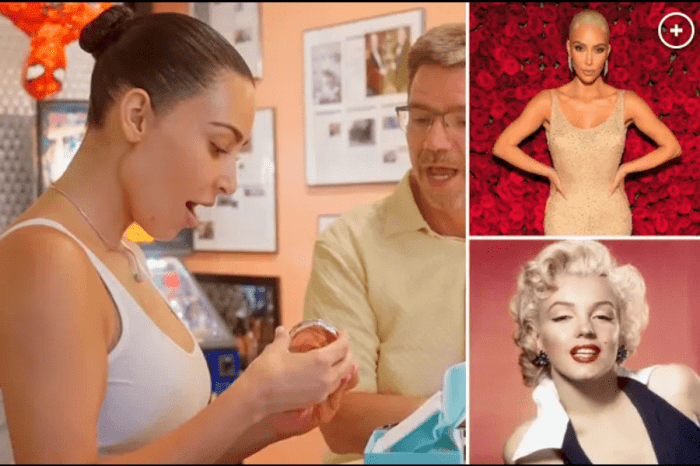 Kim Kardashian received a memorable gift - a strand of Marilyn Monroe herself