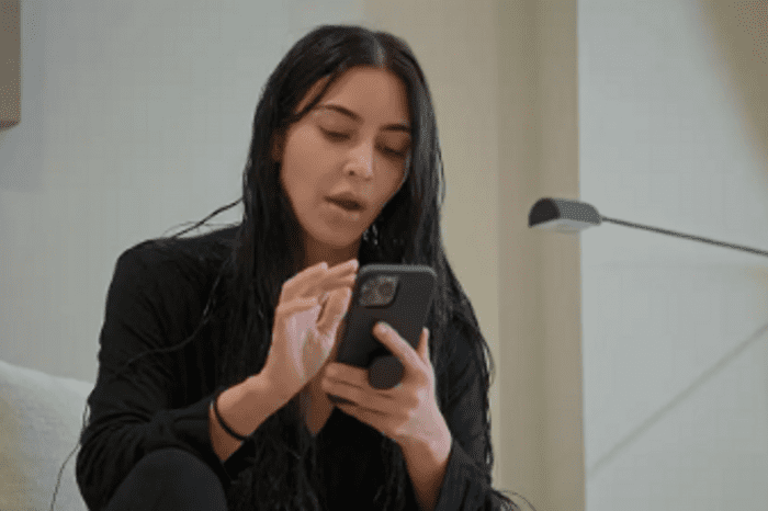 Kim Kardashian appeared on the set of The Kardashians in an atypical way