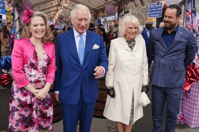 The Prince of Wales prince Charles, and his wife, lady Camilla star in EastEnders