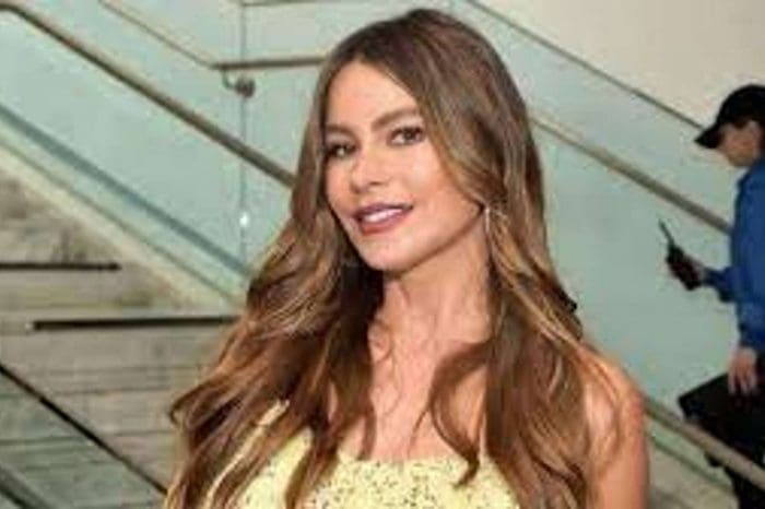 Sofia Vergara in a leopard print swimsuit shows off her perfect figure and tan