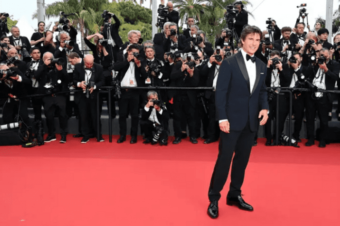 The red carpet of the premiere of 'Top Gun: Maverick' at the Cannes Film Festival
