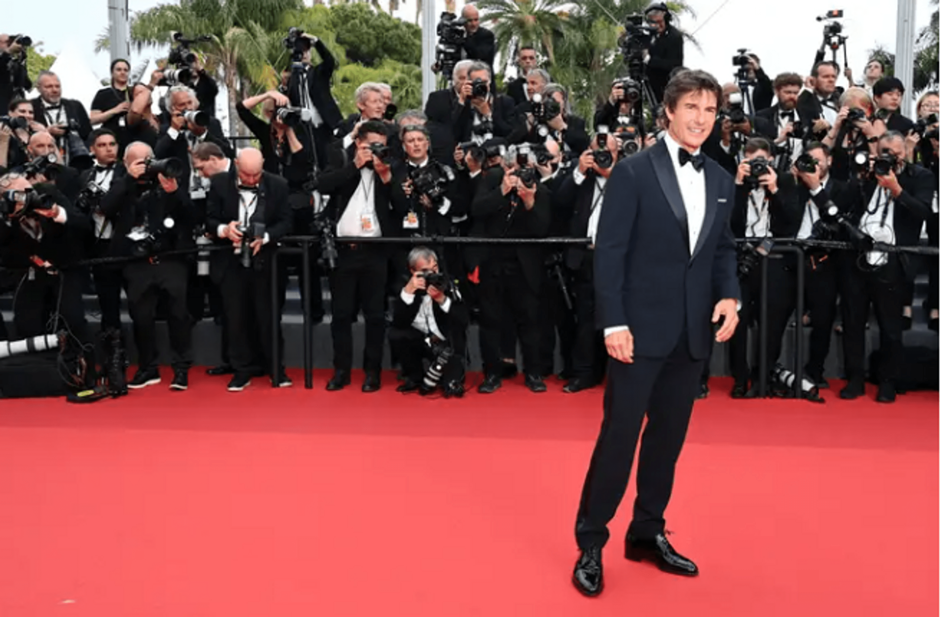 The red carpet of the premiere of 'Top Gun: Maverick' at the Cannes Film Festival