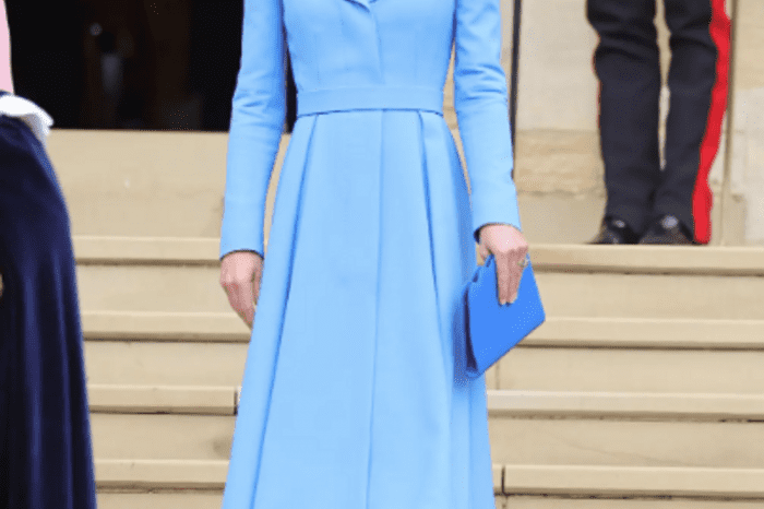 Kate Middleton attends the Order of the Garter in bright blue