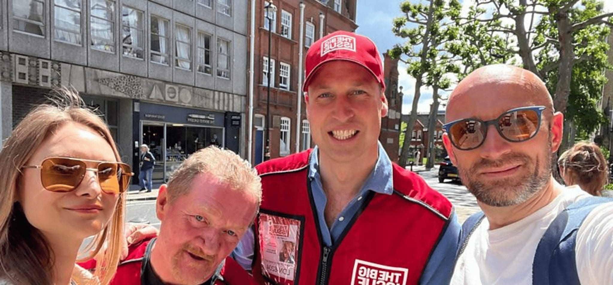 The Duke of Cambridge, in the uniform of a newspaper seller, The Big Issue, shocked a London taxi driver
