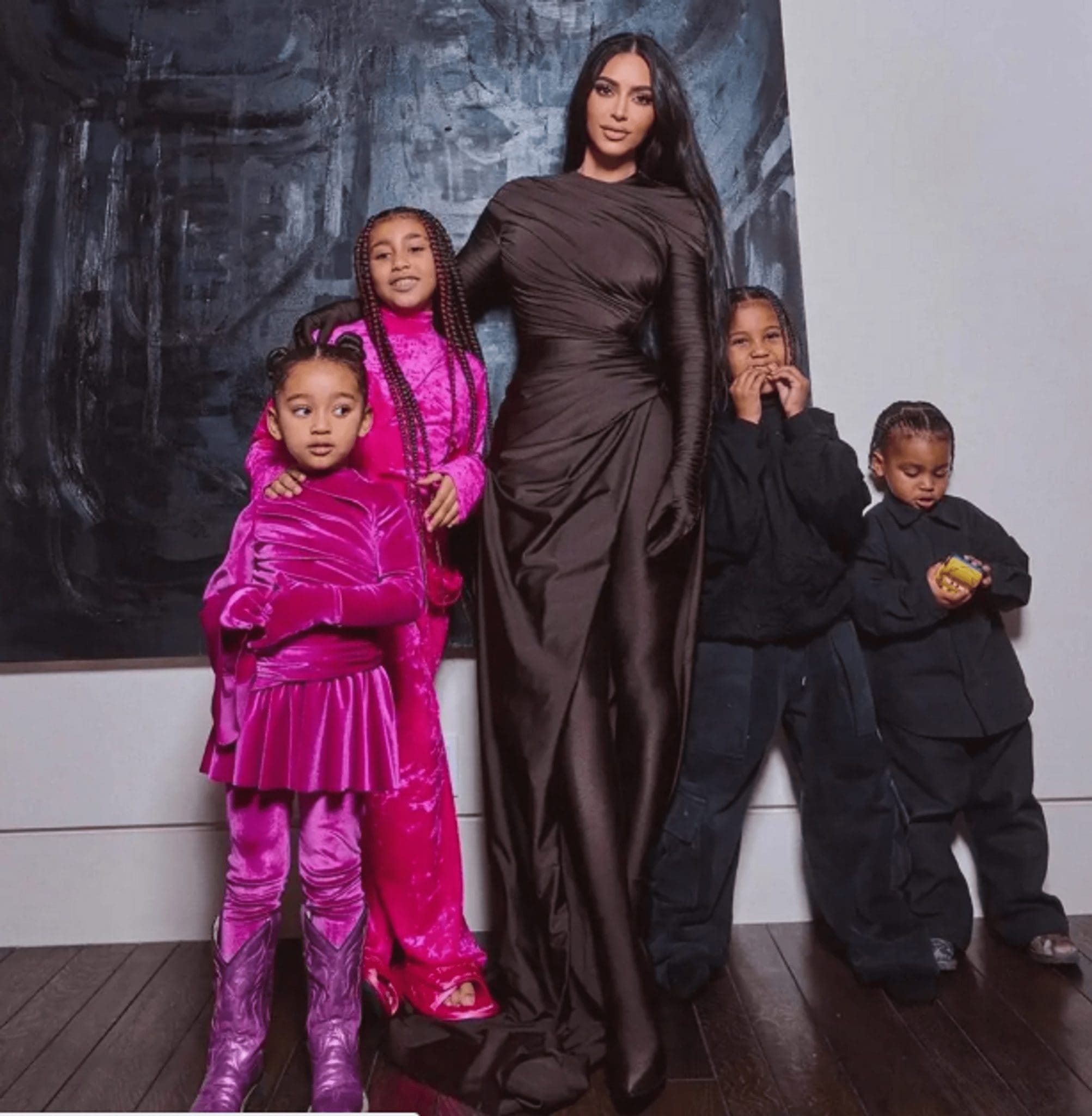 Reality star Kim Kardashian delayed a half year to present her kids to her current boyfriend