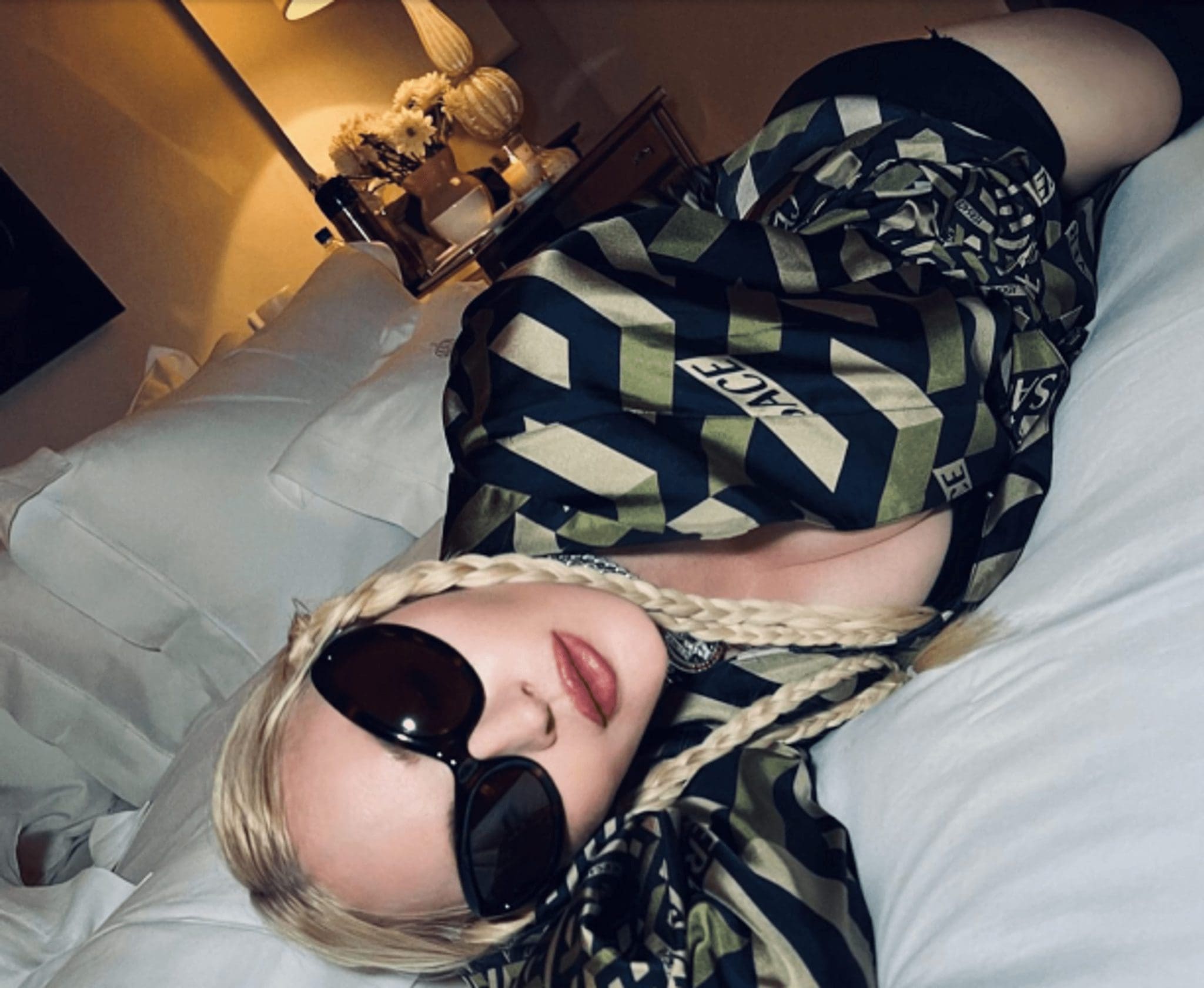 Madonna's photo shoot in bed causes fans concern