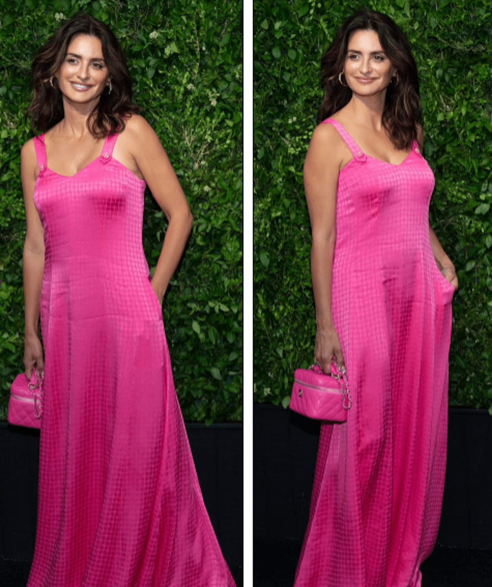 Penelope Cruz, in a hot pink dress, headed the red carpet of the gala dinner in New York
