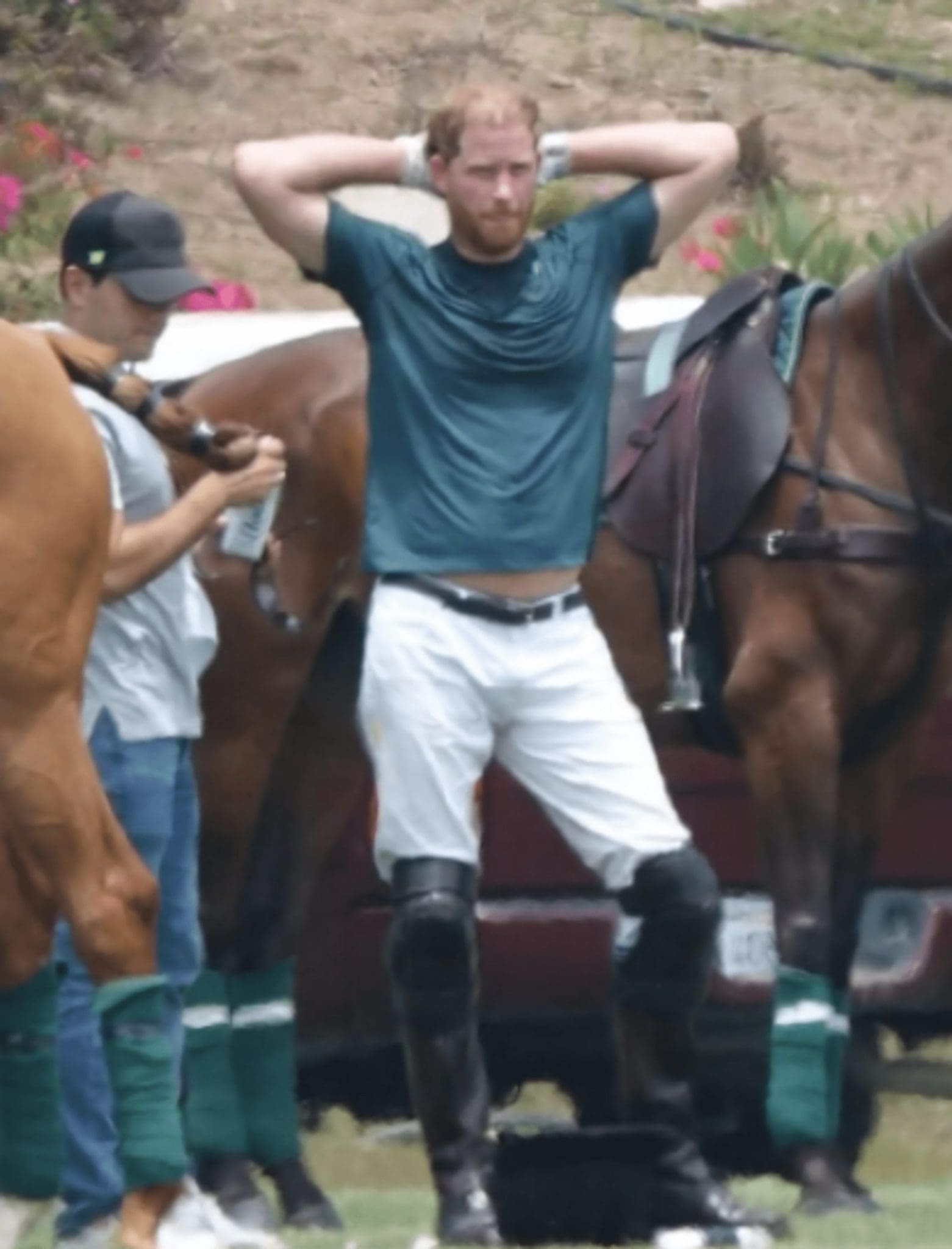 The Duke of Sussex took part in a polo match in Carpinteria but, alas was defeated