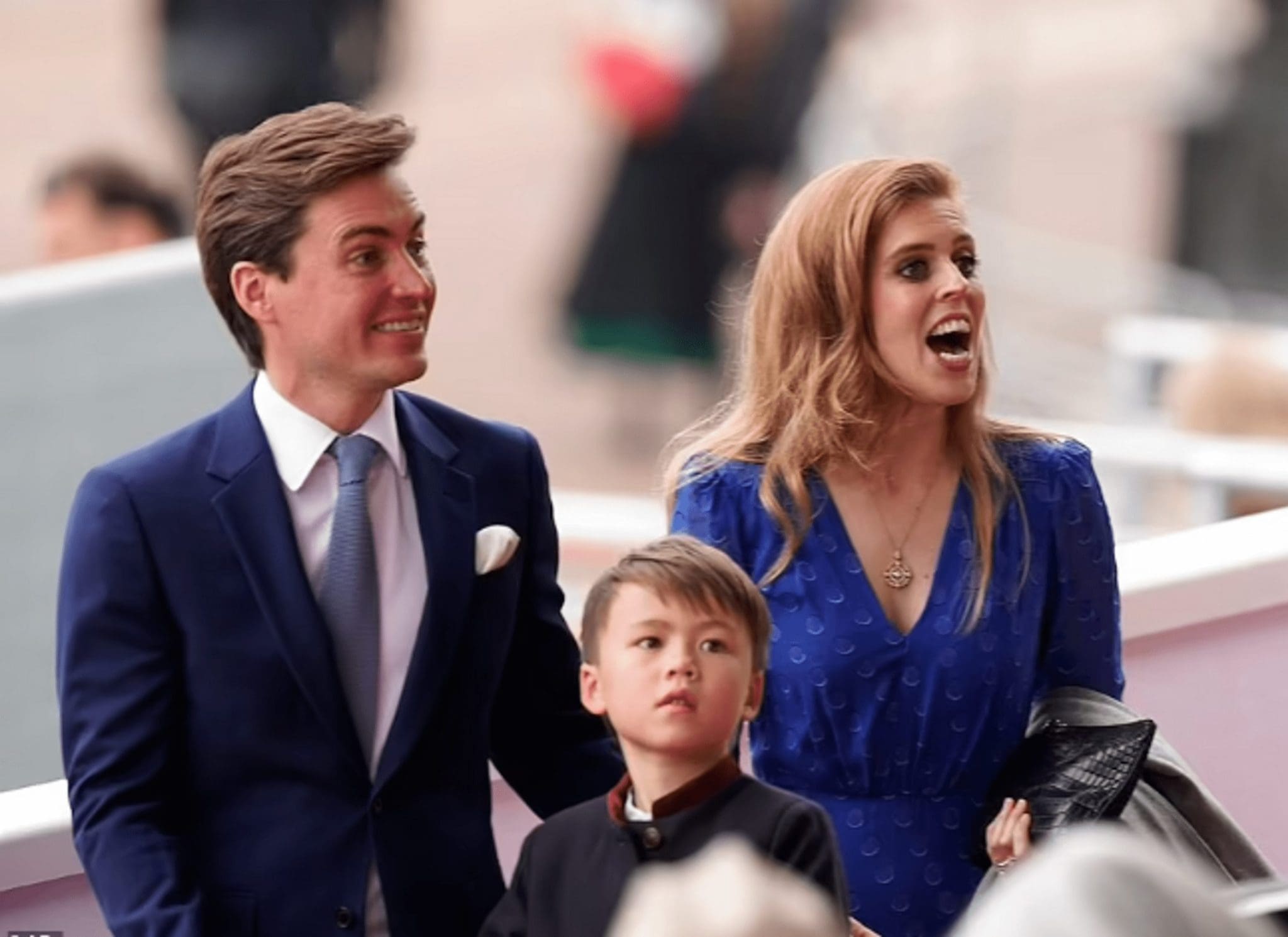 Princess Beatrice's stepson Wolfie made his first royal appearance