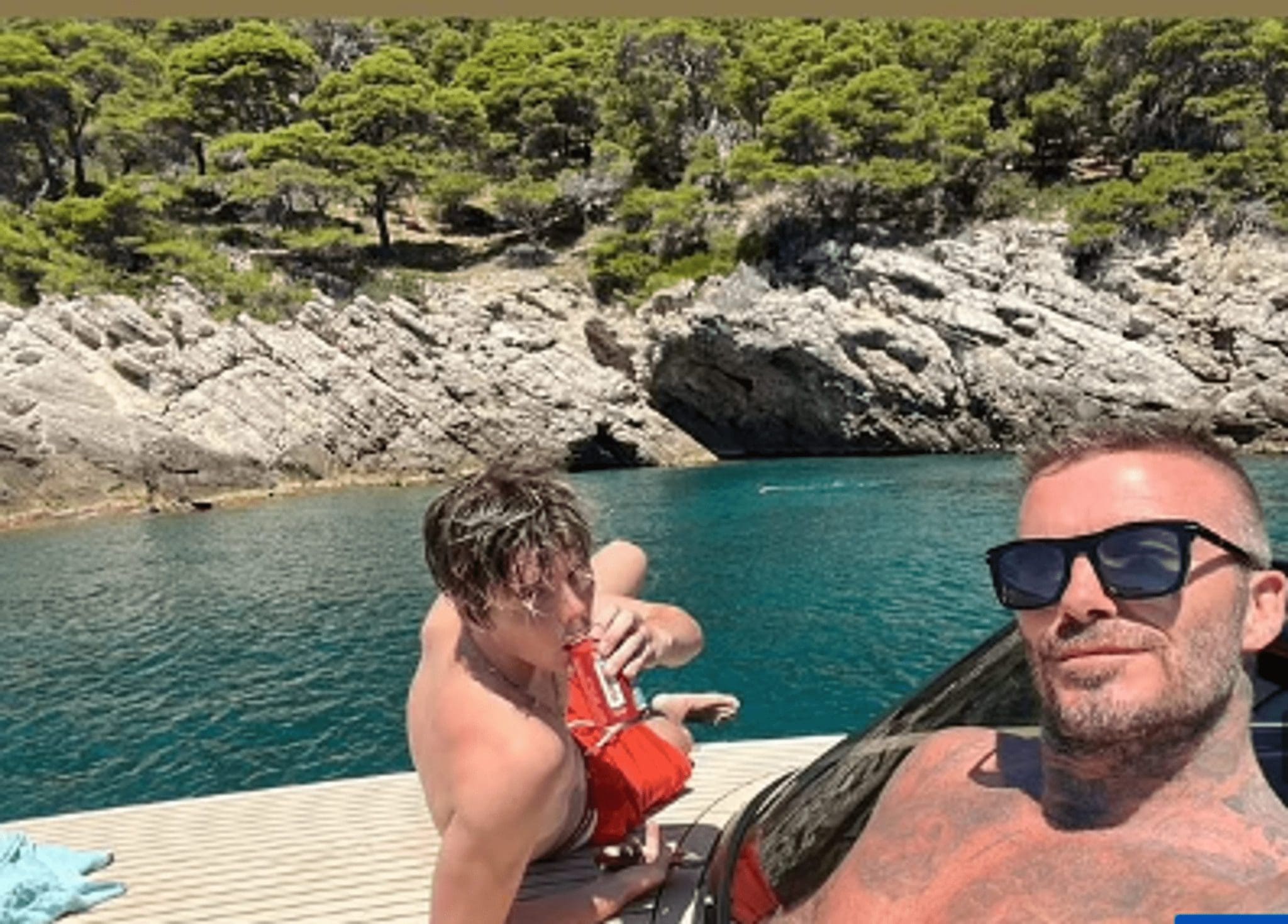 David Beckham Shared A Picture Of His Youngest Kid Cruz Beckham And Him On Vacation In Croatia