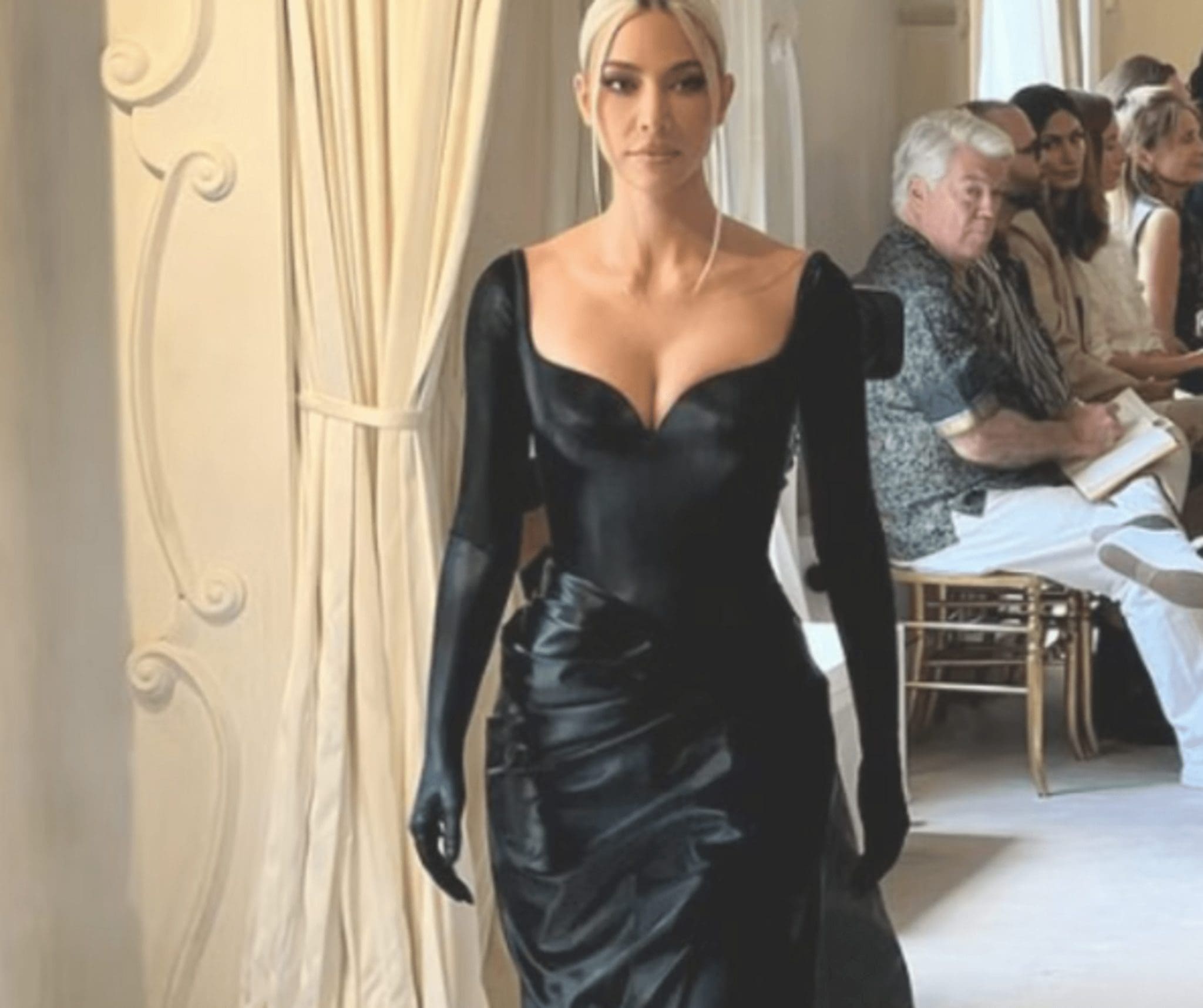 Kim Kardashian was criticized for walking 'terrible' at the Balenciaga show