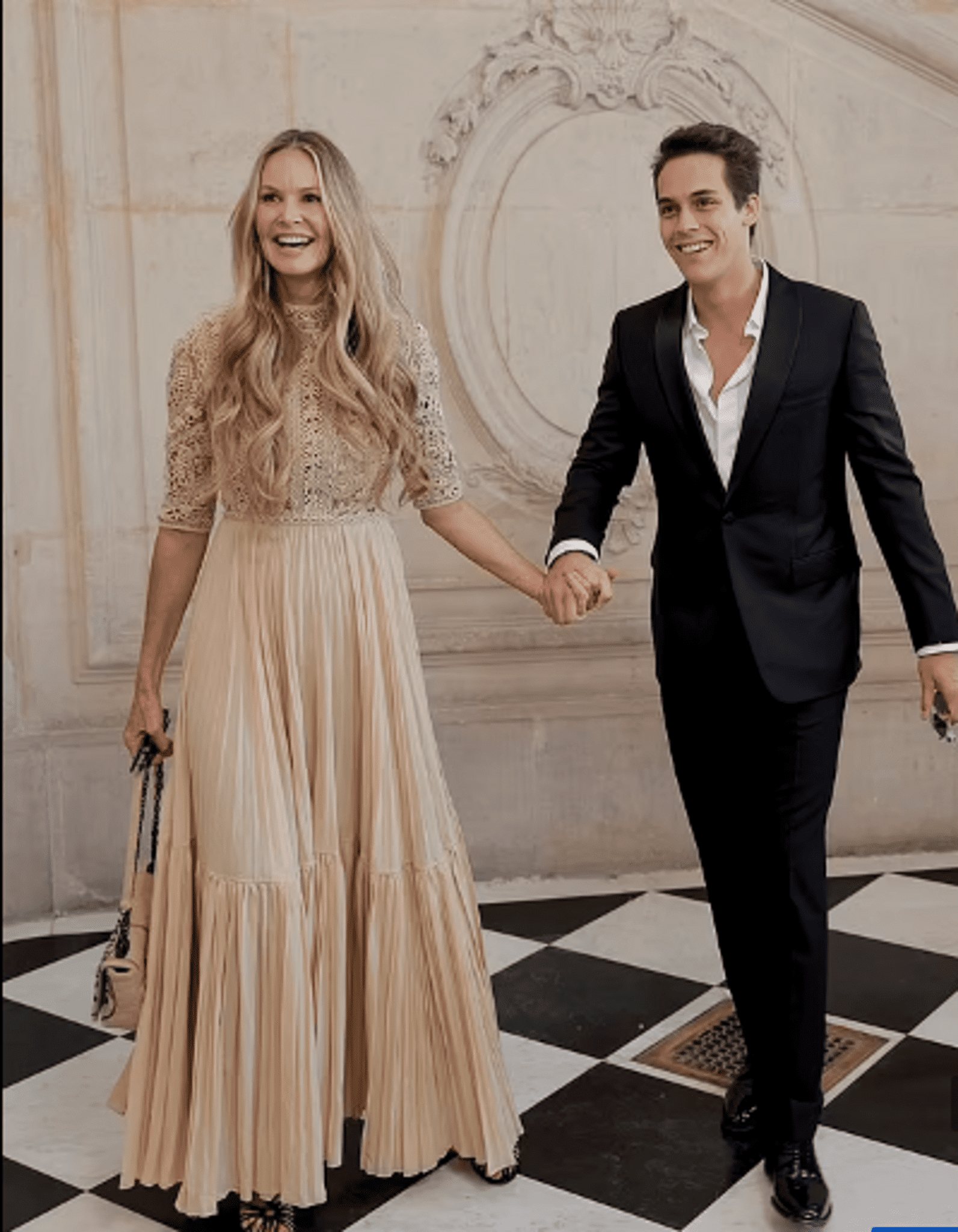 Flynn Busson handsome son Elle Macpherson charmed everyone at the Dior show