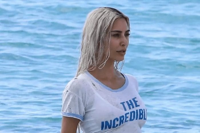 Kim Kardashian Went Swimming In Lingerie Instead Of A Swimsuit