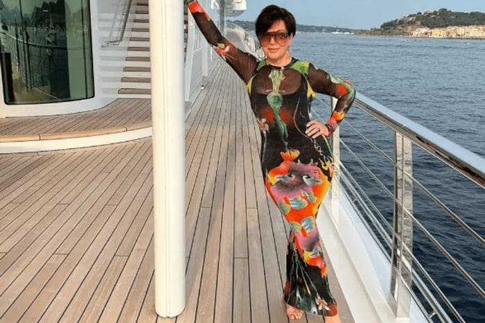 Kris Jenner Wore A Skin-Tight, Sheer Skims Dress While Sailing On A Yacht And Looked Amazing