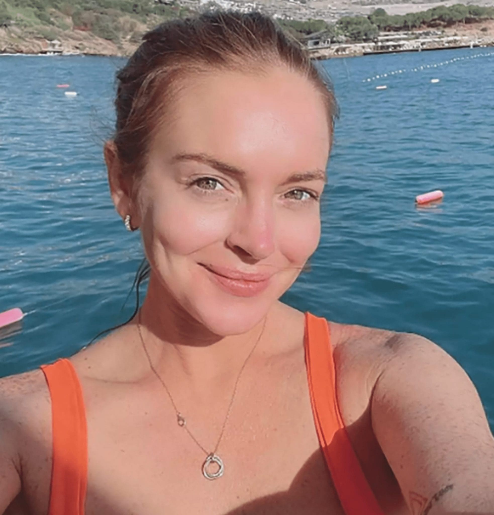 Lindsay Lohan posted a photo from the Turkish resort