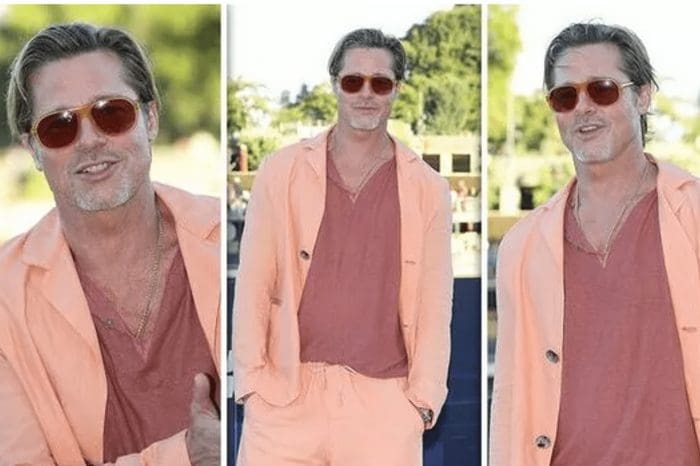 The Fantastic Action Film Bullet Train Paris Premiere Featured Brad Pitt Posing In A Peach-Colored Outfit