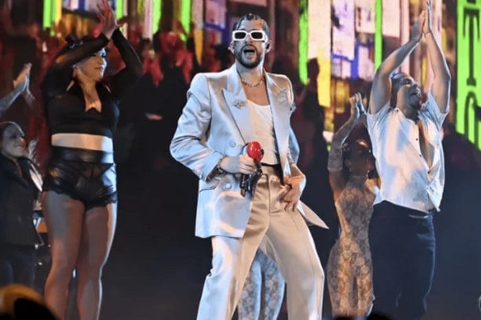 Onstage At The MTV VMAs 2022, Bad Bunny Kisses A Guy Backup Dancer