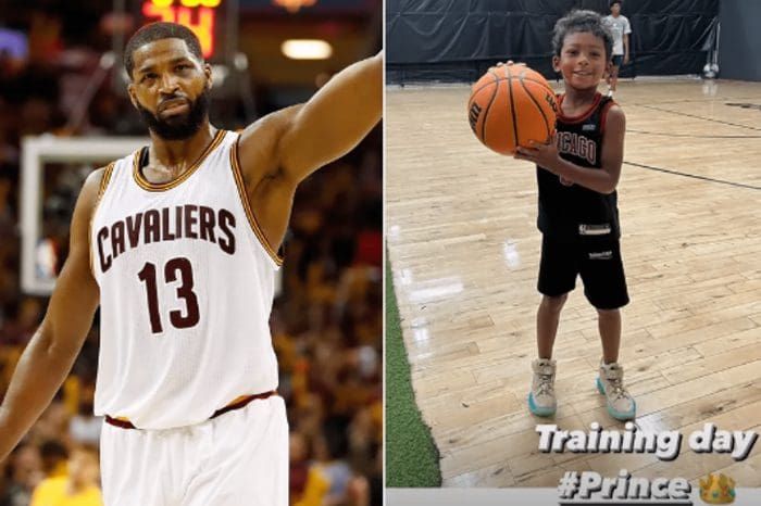 Tristan Thompson Captioned A Photograph Of His Kid Prince Sporting His Chicago Bulls Shirt, 'Training Day'