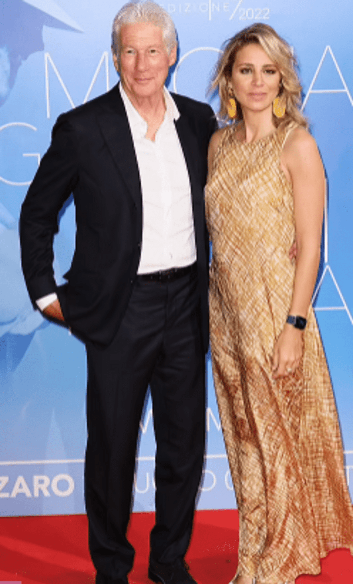 At The Magna Graecia Film Festival, Richard Gere Was Accompanied By His Wife Alejandra Silva When He Won A Lifetime Achievement Award