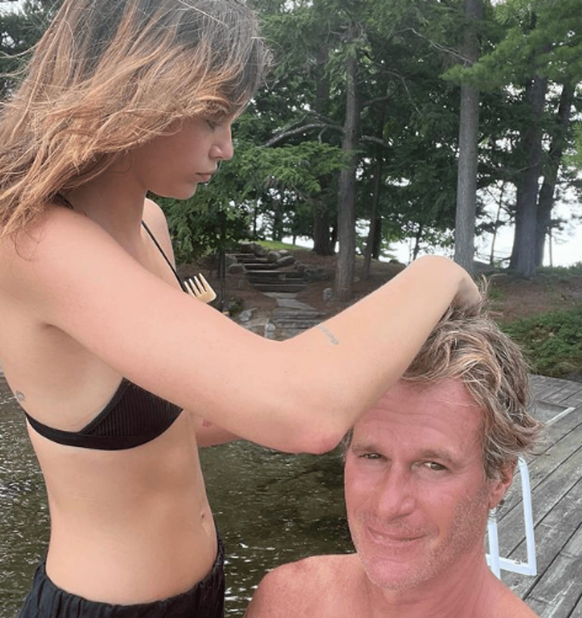 Rande Gerber Received An At-Home Haircut From Kaia Gerber